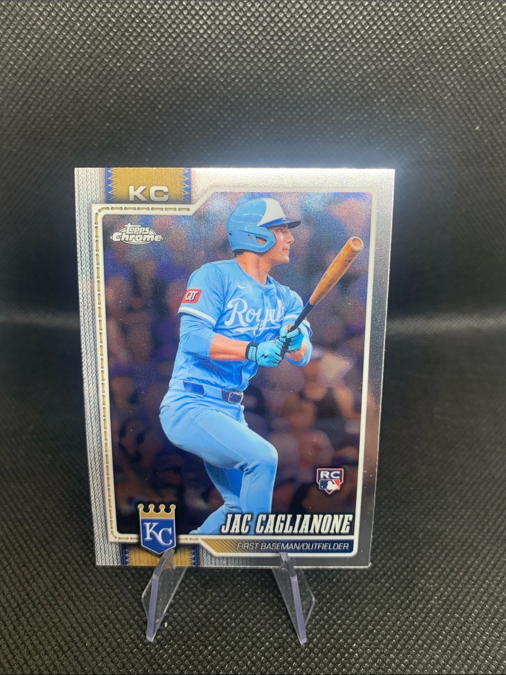 KC Royals Jac Caglianone Topps Chrome Silver Rookie Card Pristine In Case - Picture 2 of 6